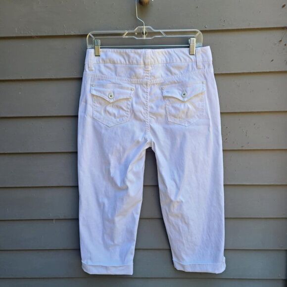 Sonoma Modern Capri White Cuffed Jeans size 6 - Picture 7 of 11